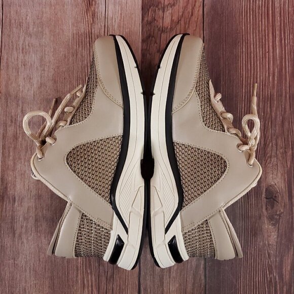 *READ* Zeba Mens Size 7 Wide Hands Free Beige Comfort Walking Slip On Shoes - Picture 12 of 16